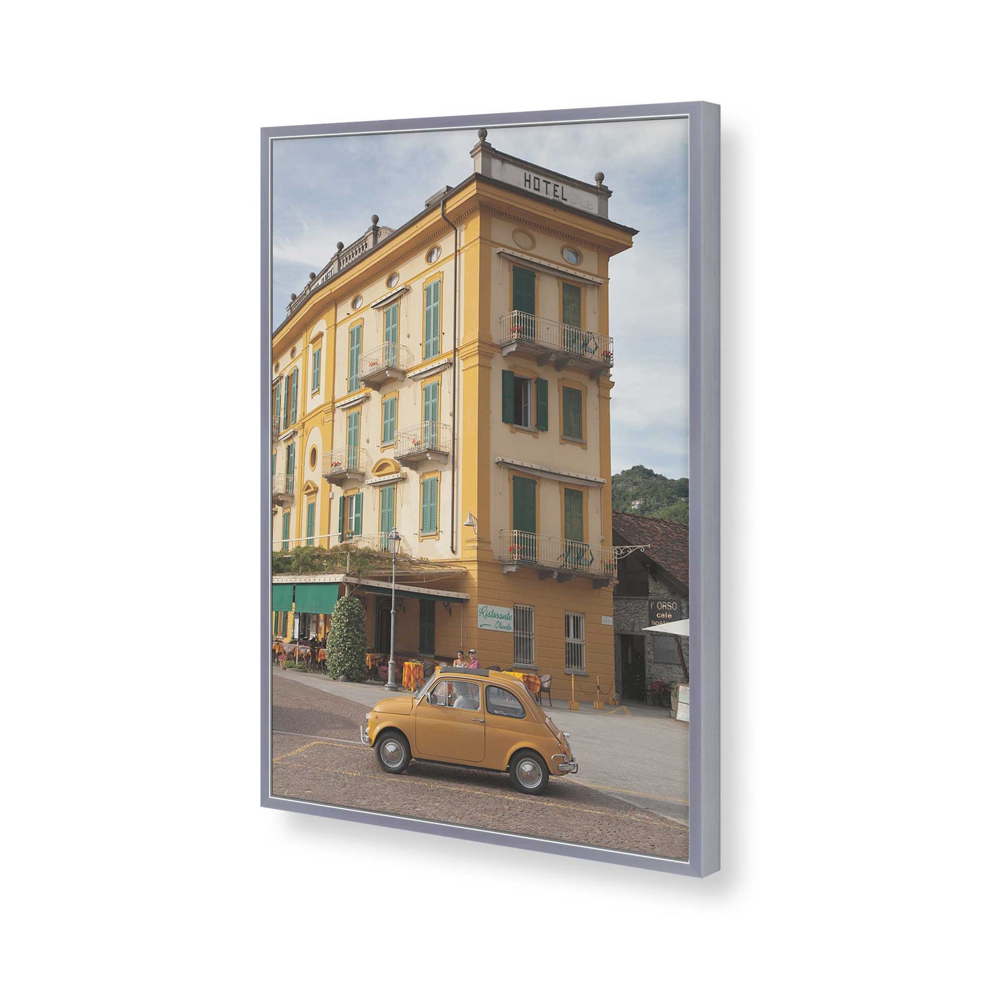 [Color:Polished Chrome], Picture of art in a Polished Chrome frame of the corner