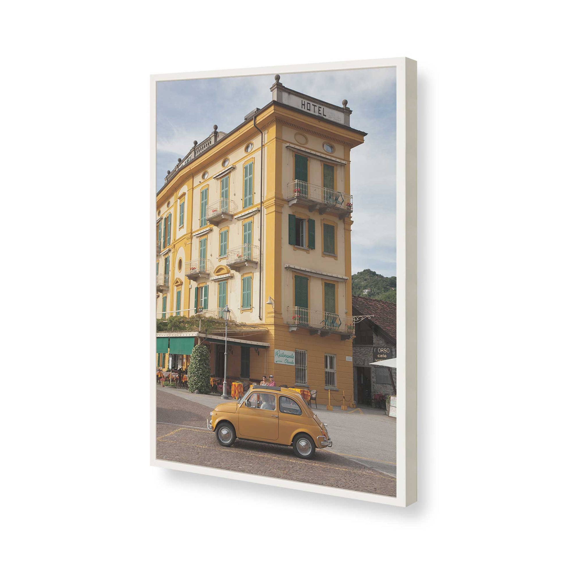[Color:Opaque White], Picture of art in a Opaque White frame of the corner