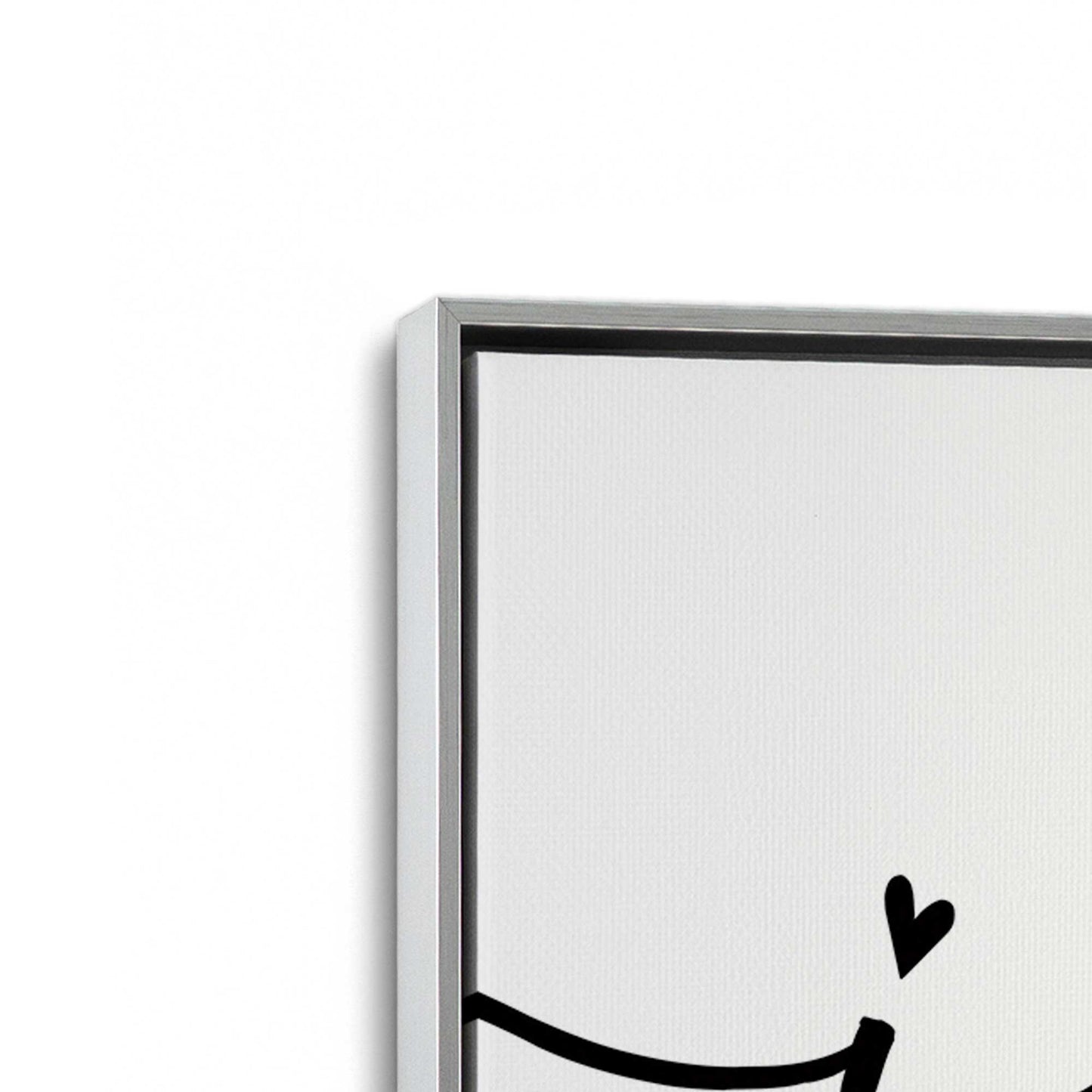 [Color:Polished Chrome], Picture of art in a Polished Chrome frame at an angle