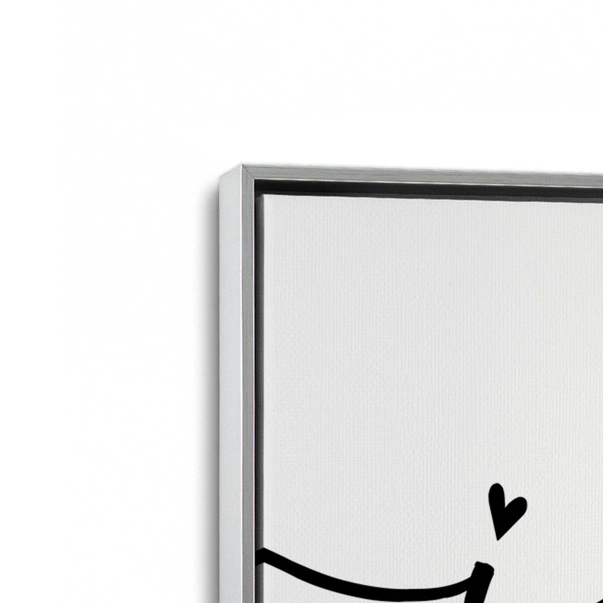 [Color:Polished Chrome], Picture of art in a Polished Chrome frame at an angle