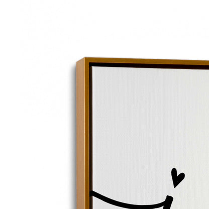 [Color:Polished Gold], Picture of art in a Polished Gold frame at an angle