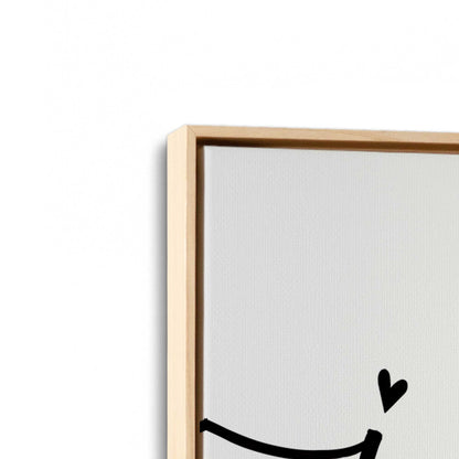 [Color:American Maple], Picture of art in a American Maple frame at an angle