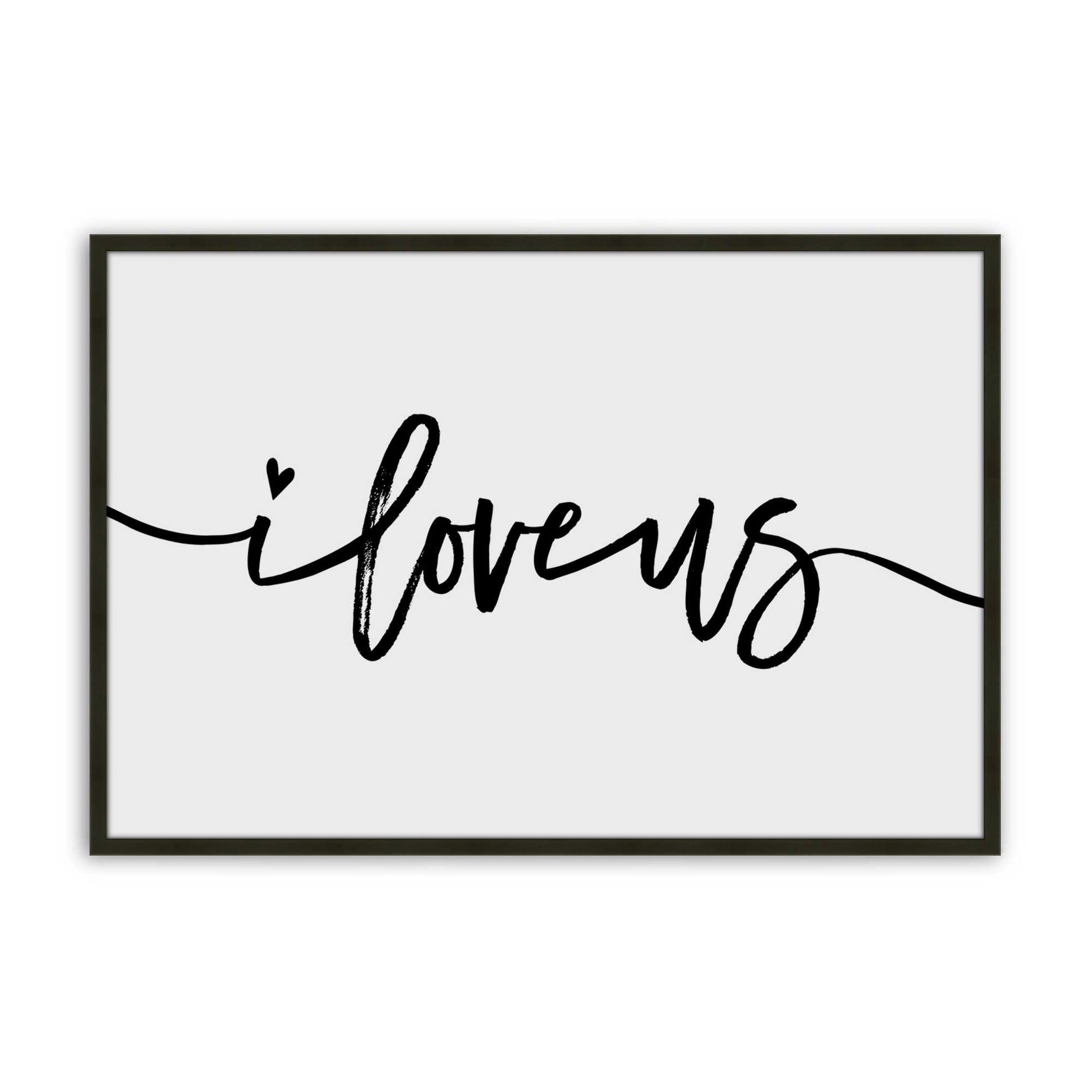 [Color:Satin Black], Picture of art in a Satin Black frame