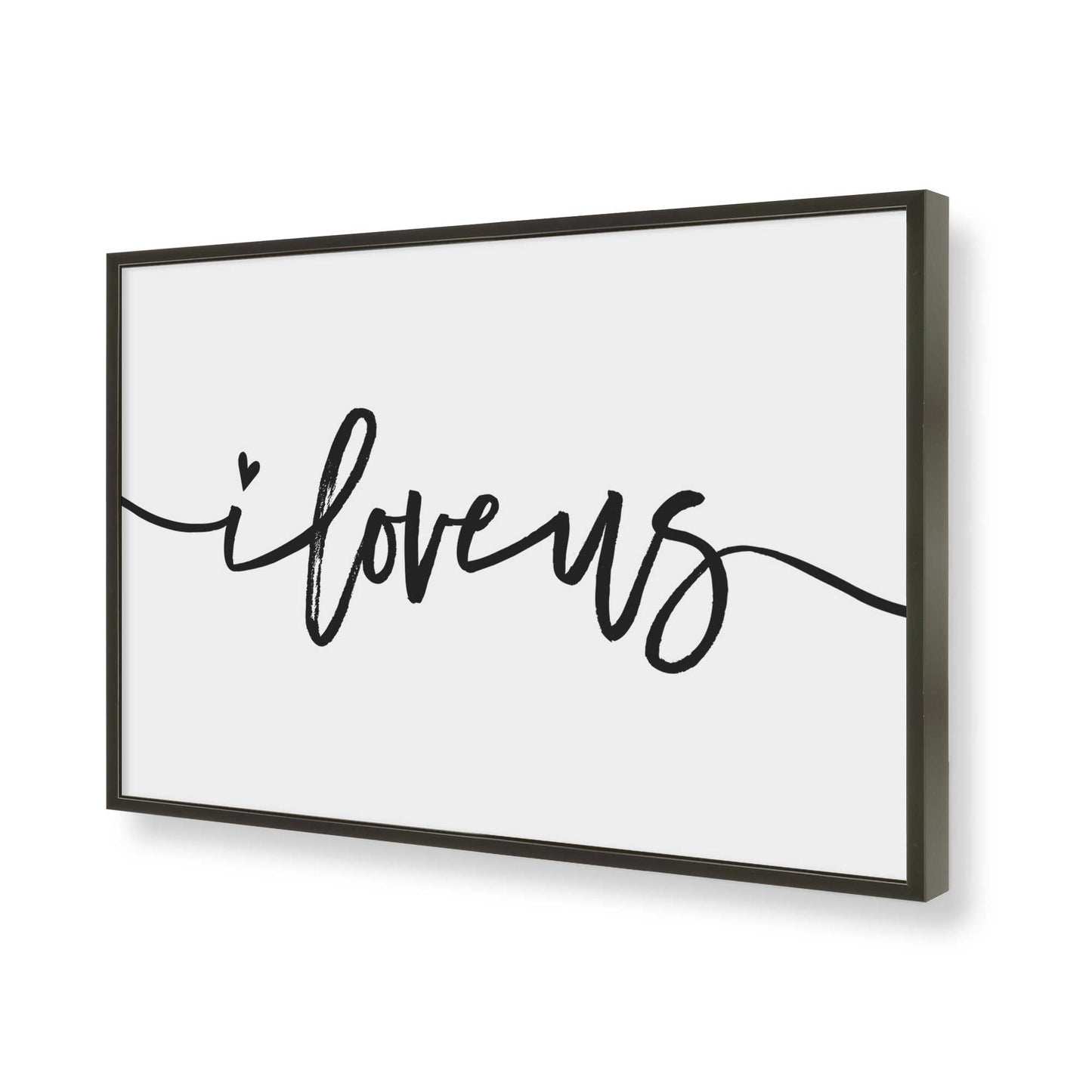 [Color:Satin Black], Picture of art in a Satin Black frame of the corner