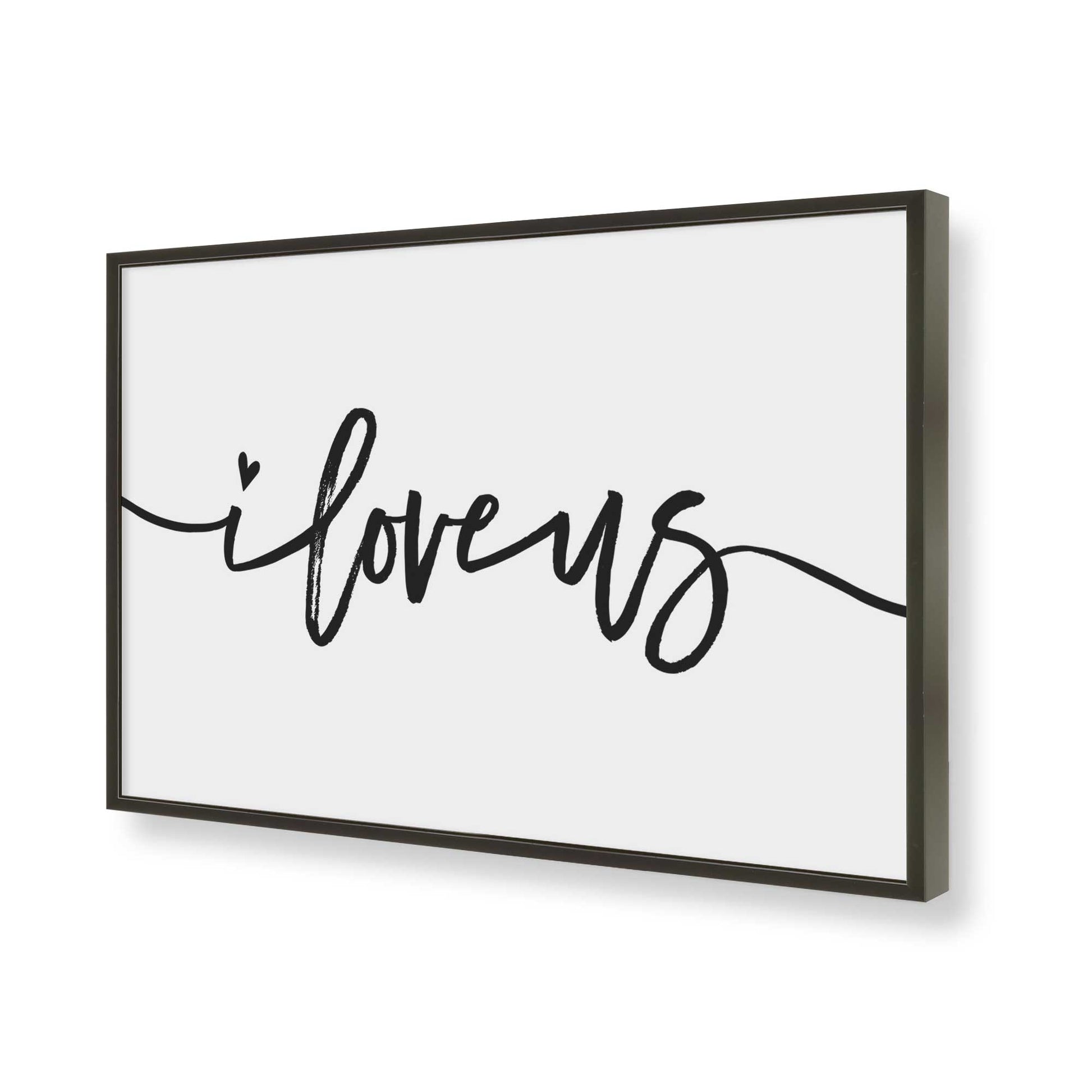 [Color:Satin Black], Picture of art in a Satin Black frame of the corner