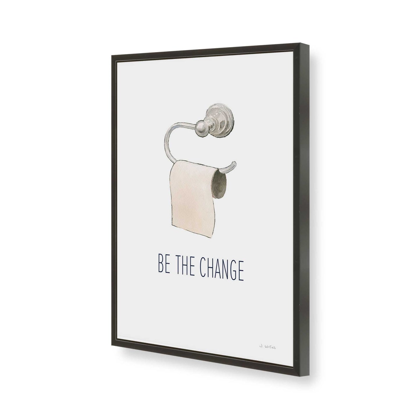 [Color:Satin Black], Picture of art in a Satin Black frame of the corner