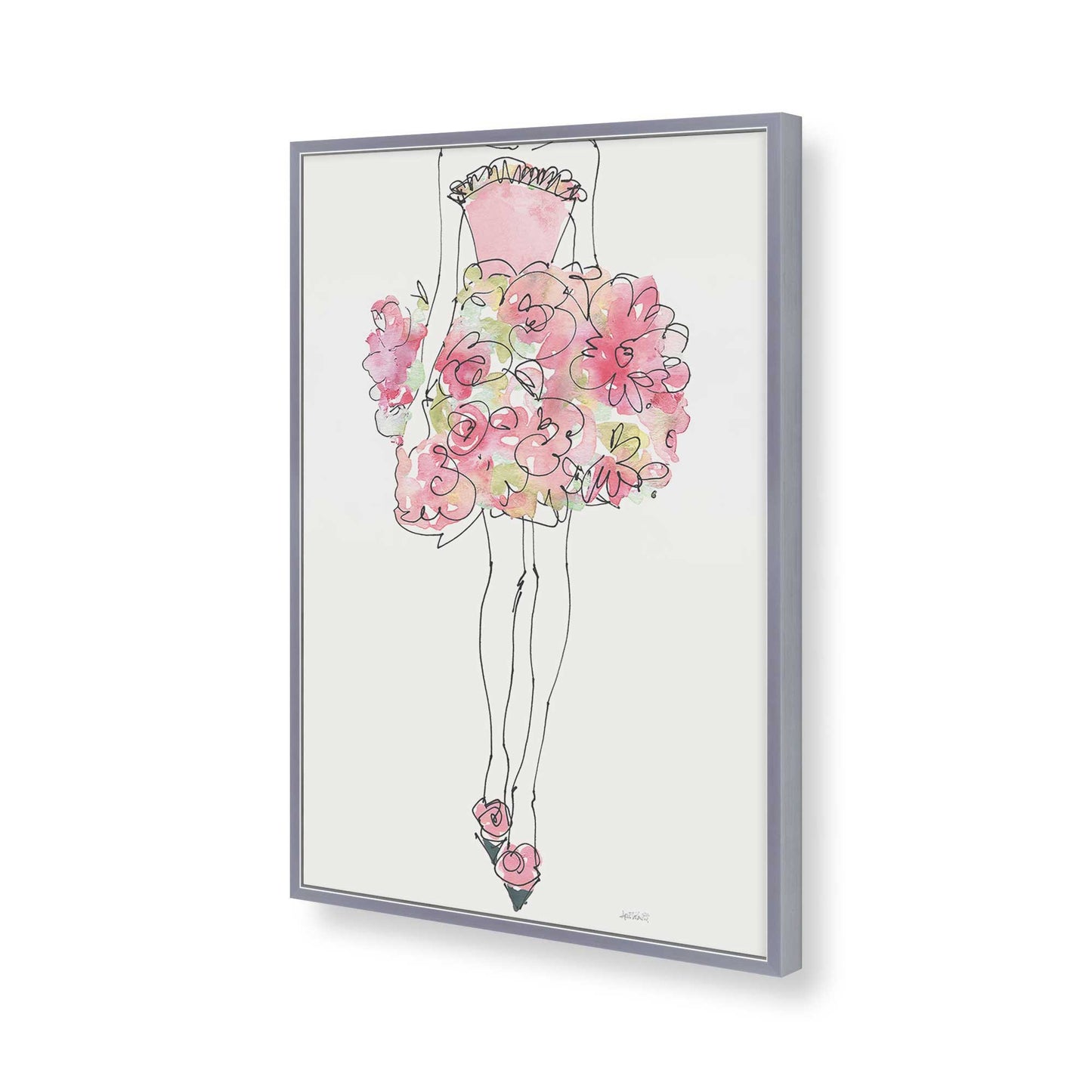 [Color:Polished Chrome], Picture of art in a Polished Chrome frame of the corner