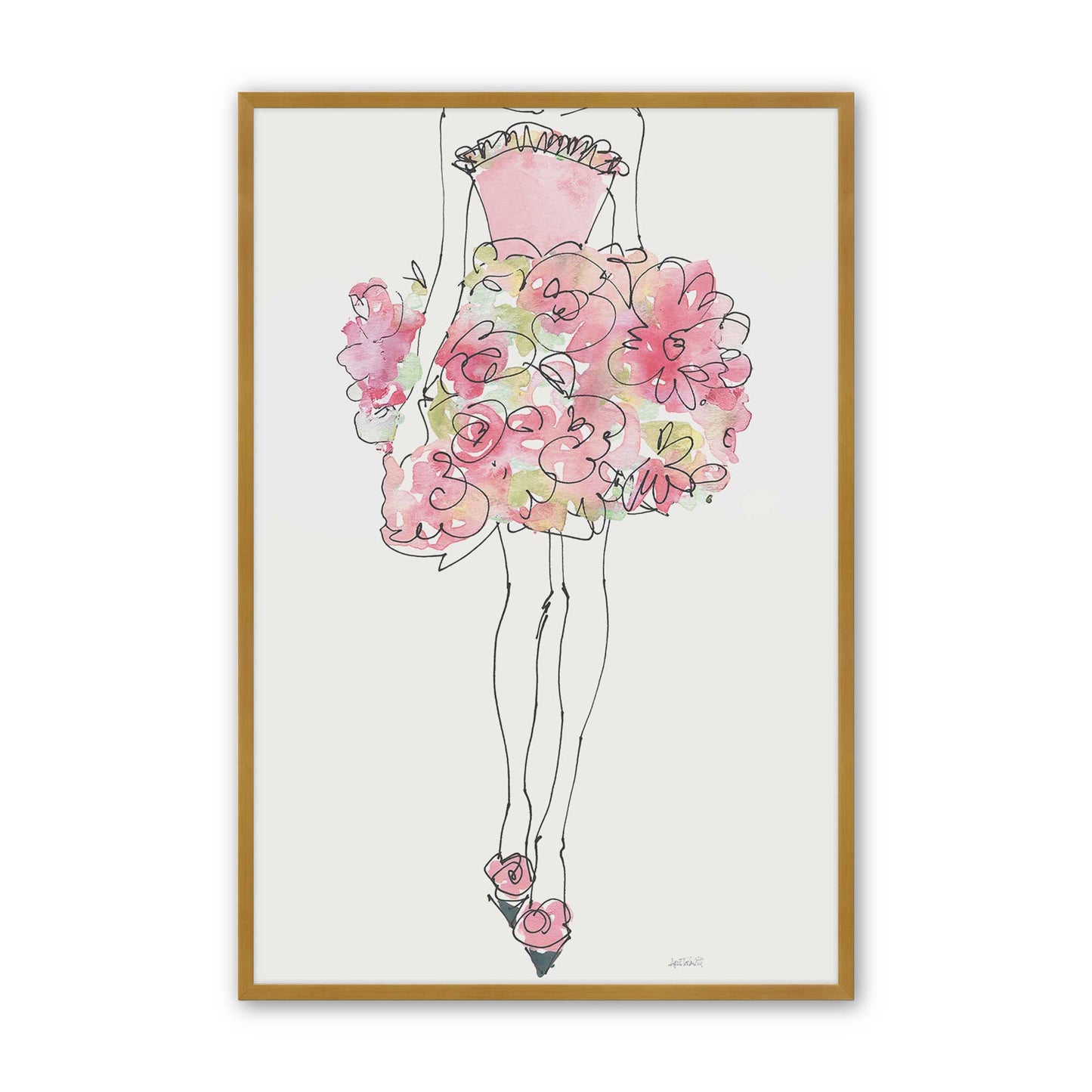 [Color:Polished Gold], Picture of art in a Polished Gold frame
