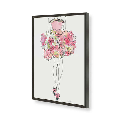 [Color:Satin Black], Picture of art in a Satin Black frame of the corner