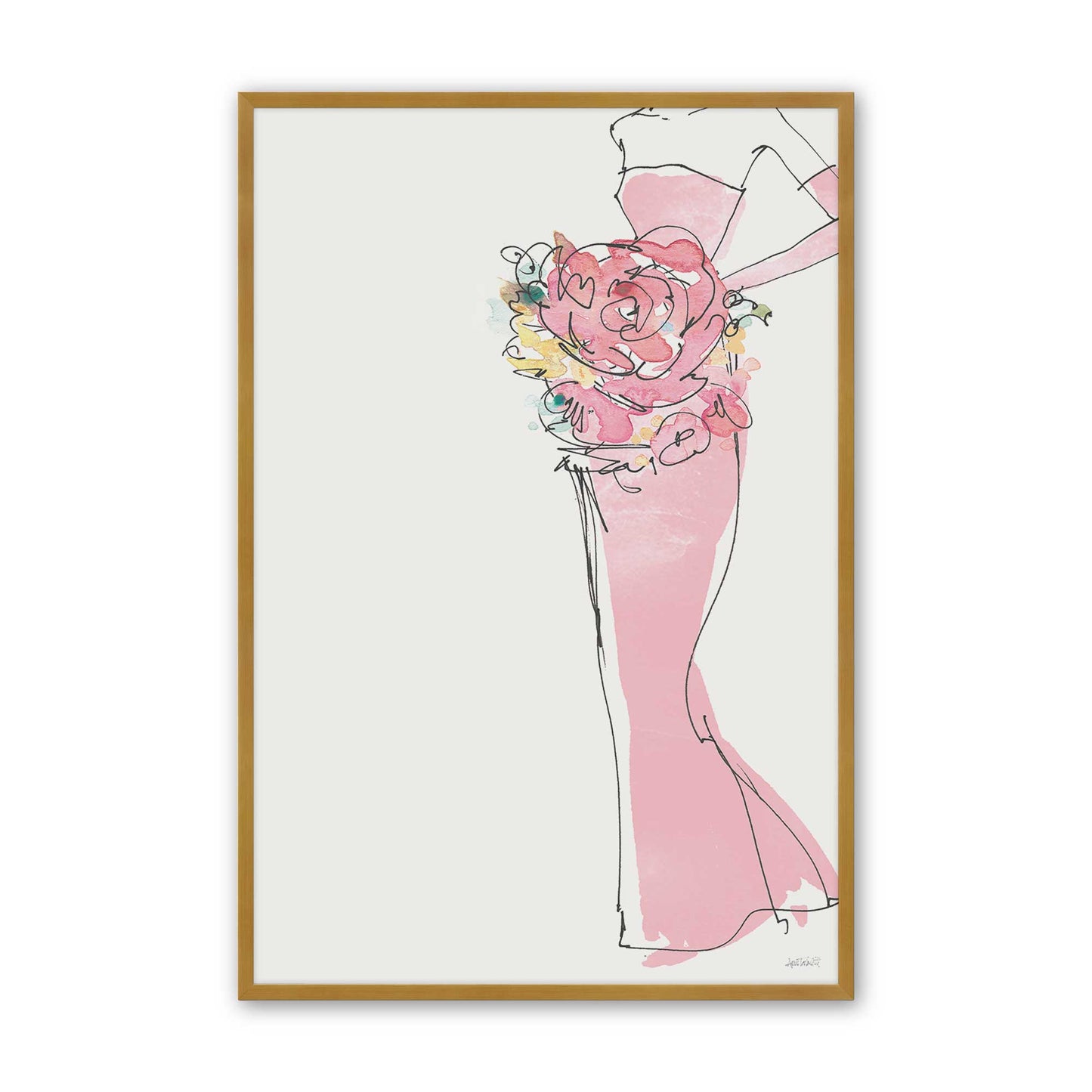 [Color:Polished Gold], Picture of art in a Polished Gold frame