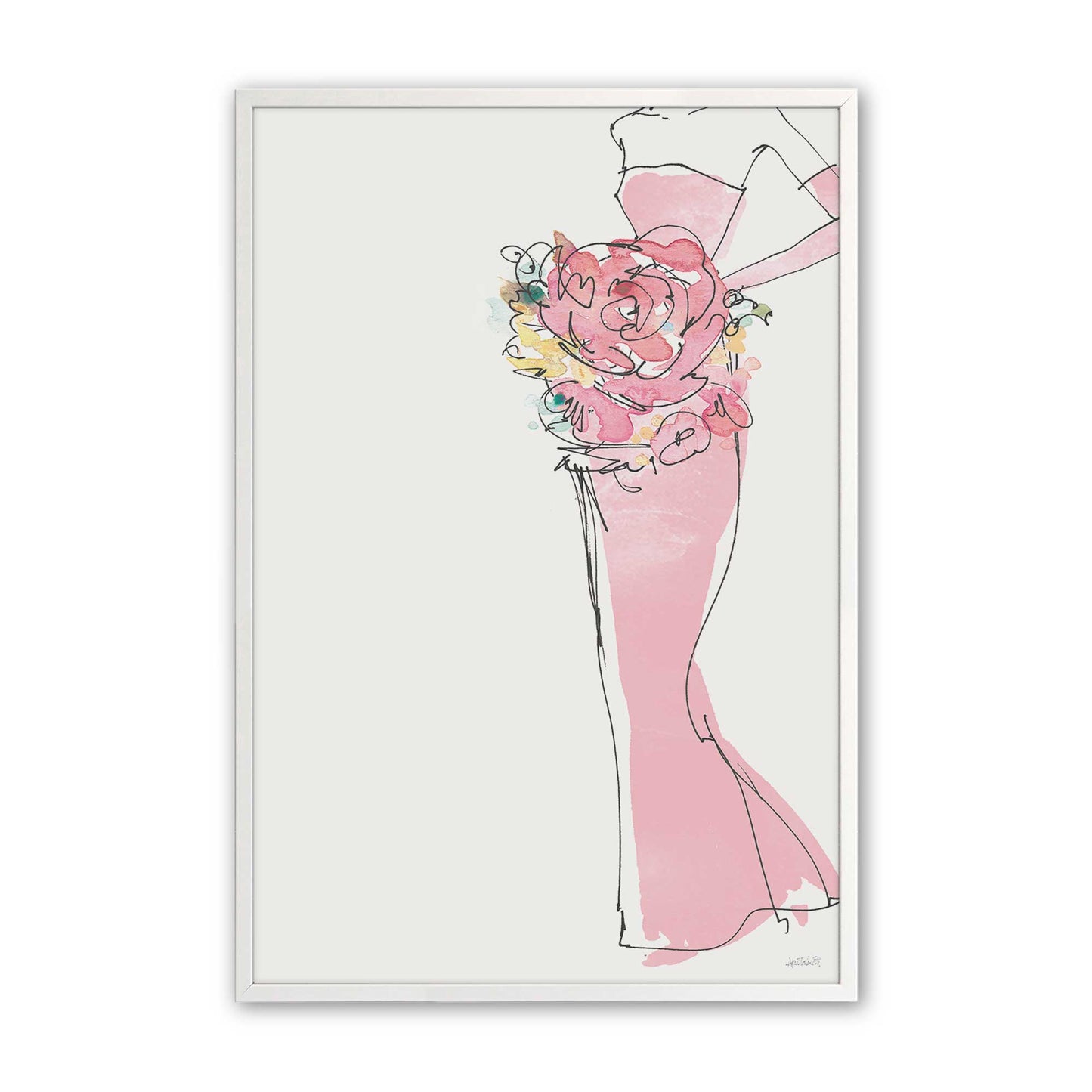 [Color:Opaque White], Picture of art in a Opaque White frame