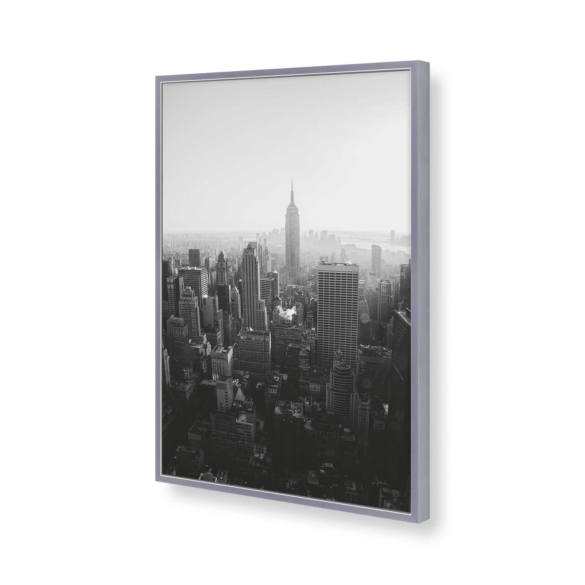 [Color:Polished Chrome], Picture of art in a Polished Chrome frame of the corner