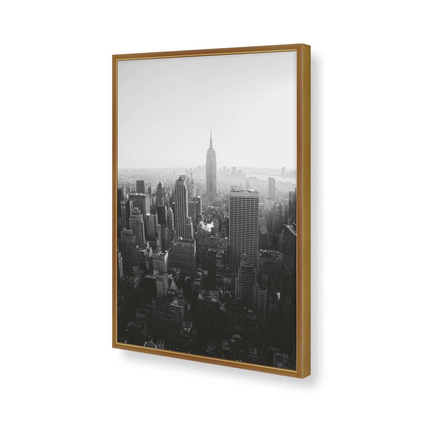 [Color:Polished Gold], Picture of art in a Polished Gold frame of the corner