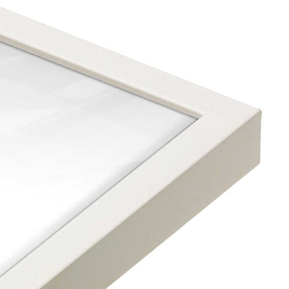 [Color:Opaque White], Picture of art in a Opaque White frame at an angle