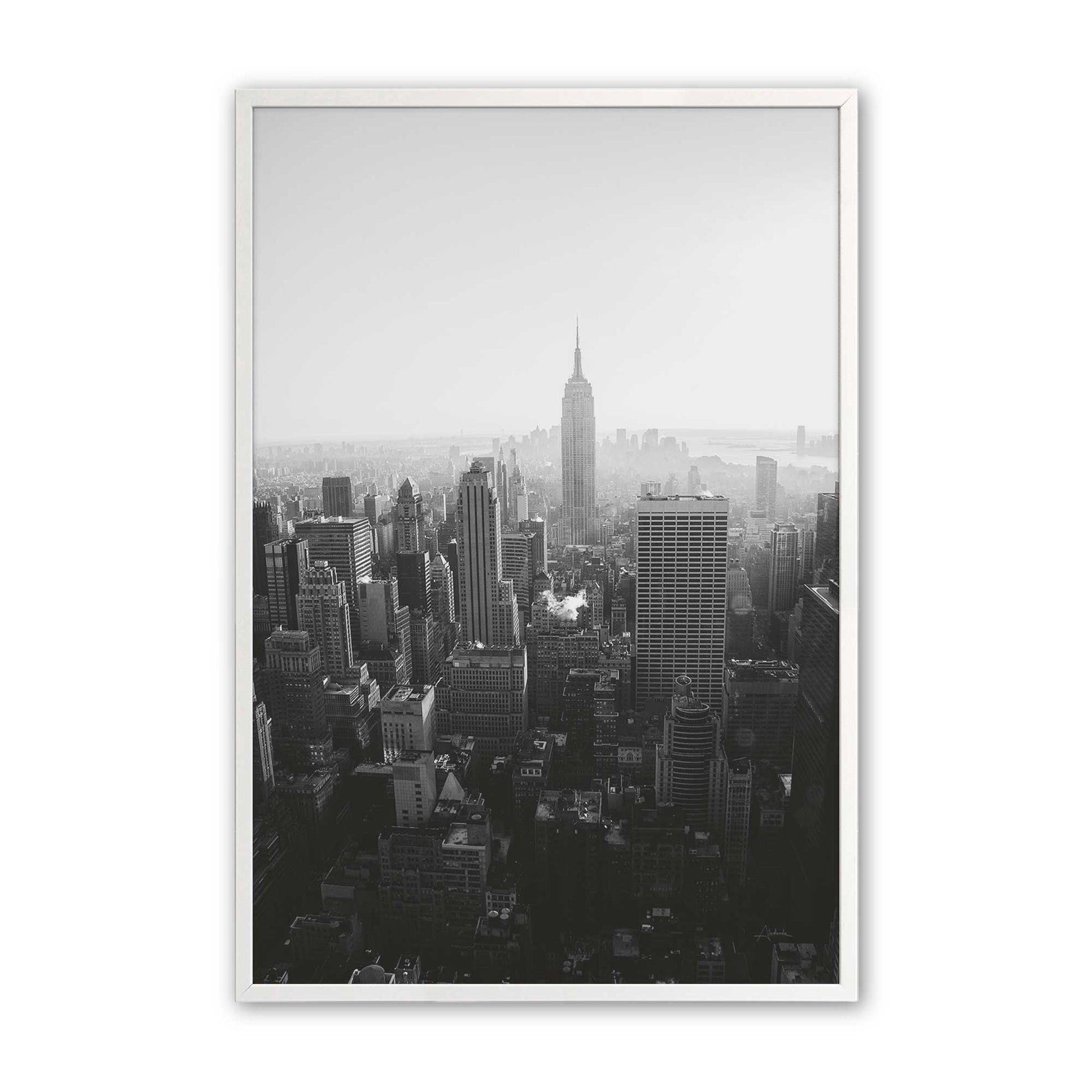 [Color:Opaque White], Picture of art in a Opaque White frame