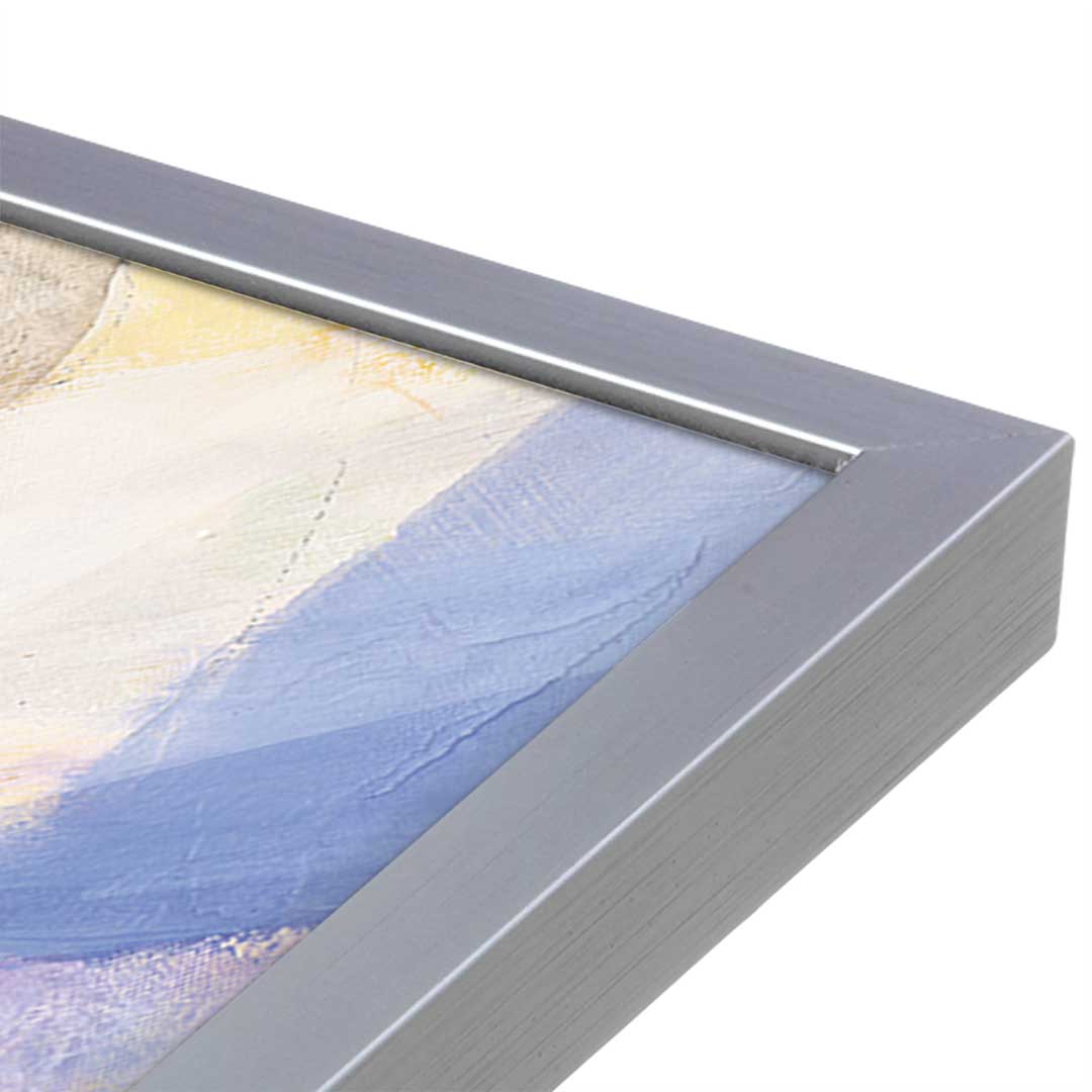 [Color:Polished Chrome], Picture of art in a Polished Chrome frame at an angle