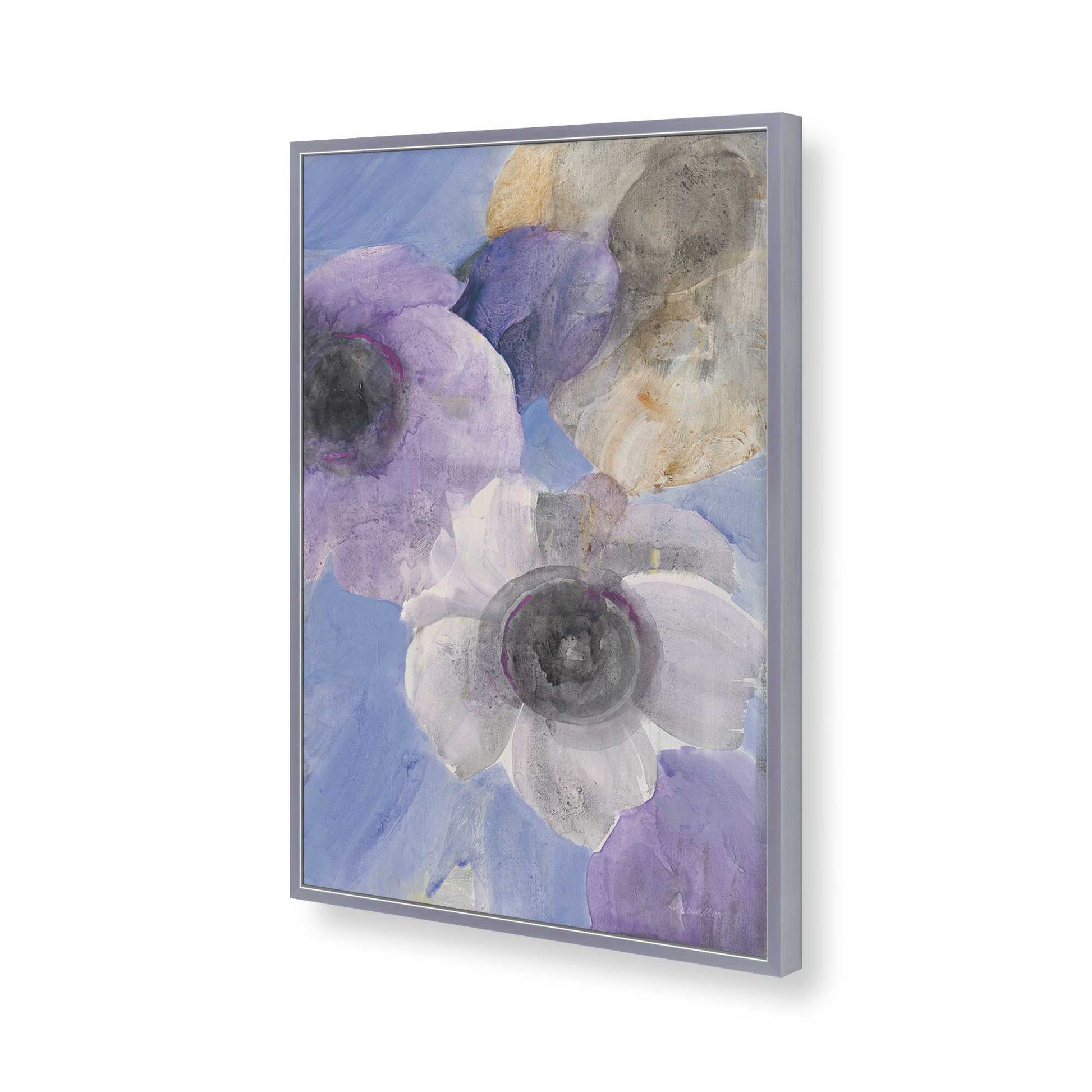 [Color:Polished Chrome], Picture of art in a Polished Chrome frame of the corner