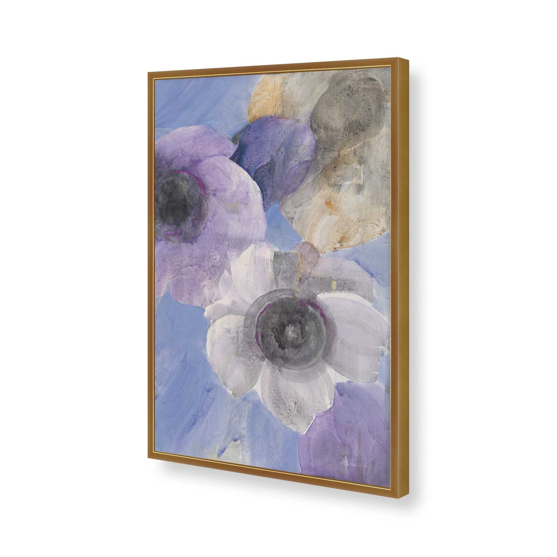 [Color:Polished Gold], Picture of art in a Polished Gold frame of the corner