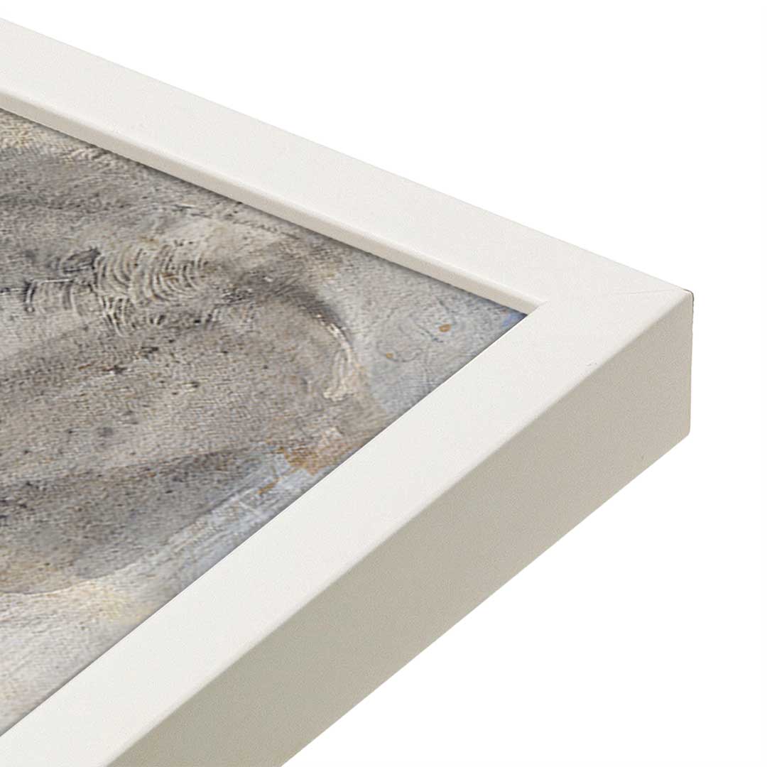 [Color:Opaque White], Picture of art in a Opaque White frame at an angle