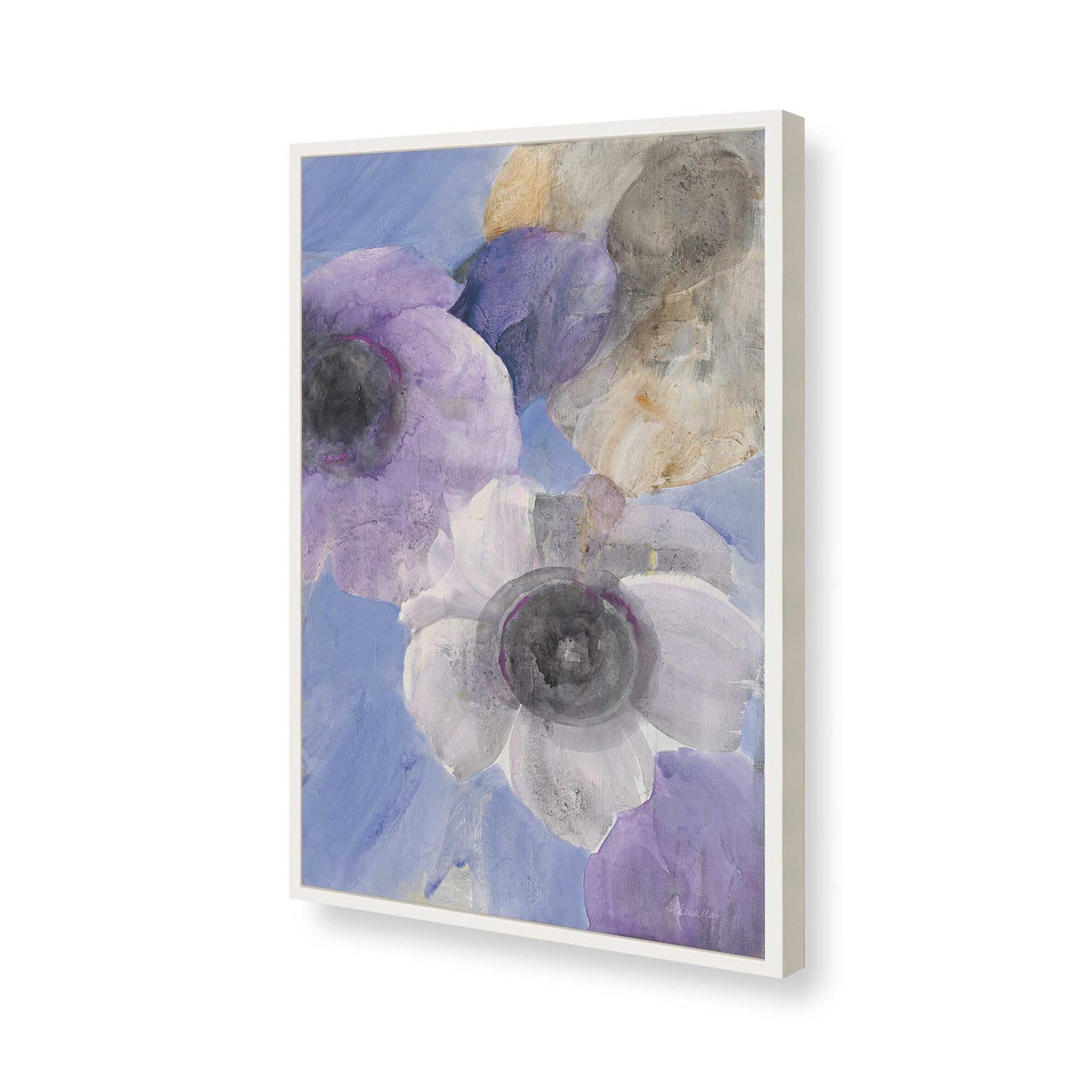 [Color:Opaque White], Picture of art in a Opaque White frame of the corner