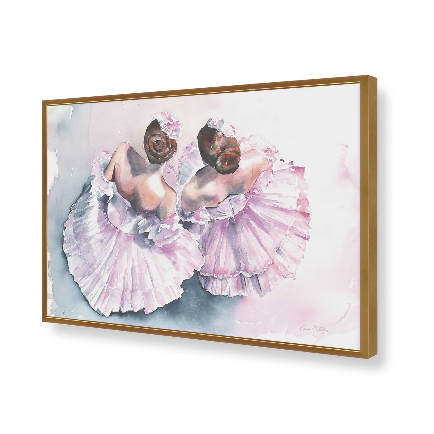 [Color:Polished Gold], Picture of art in a Polished Gold frame of the corner
