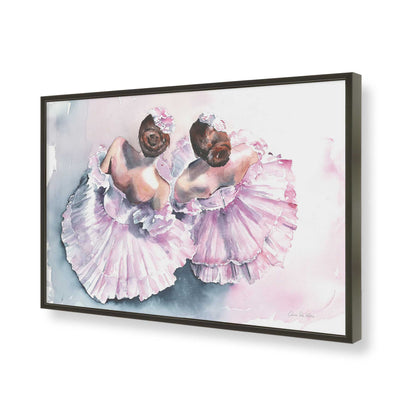 [Color:Satin Black], Picture of art in a Satin Black frame of the corner