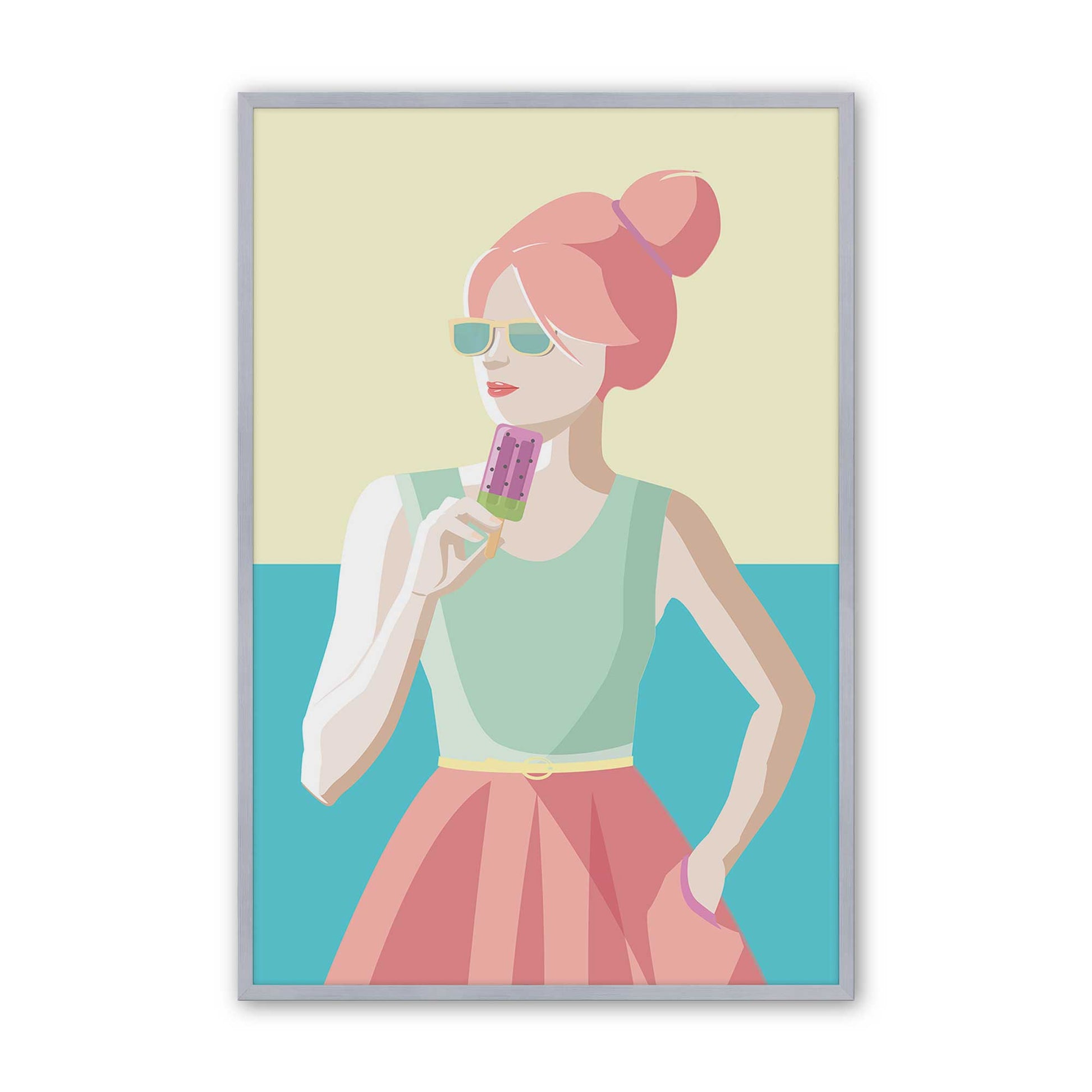 [Color:Polished Chrome], Picture of art in a Polished Chrome frame