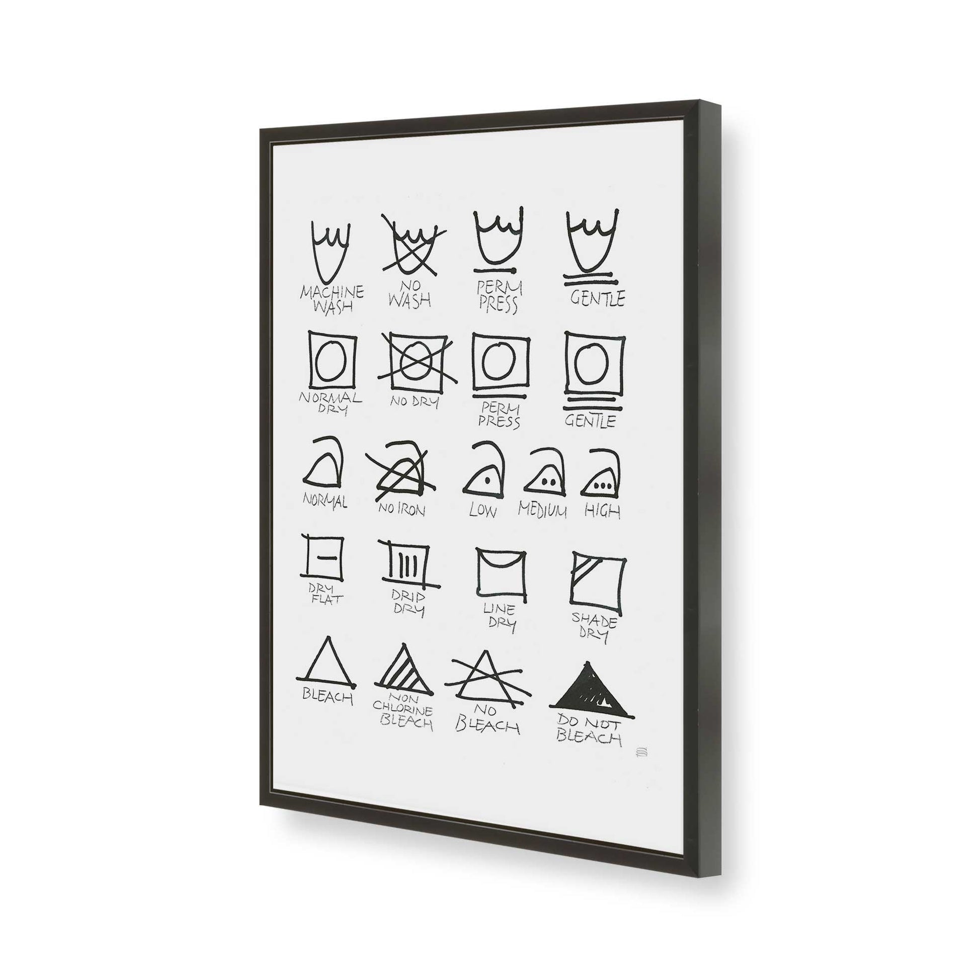 [Color:Satin Black], Picture of art in a Satin Black frame of the corner