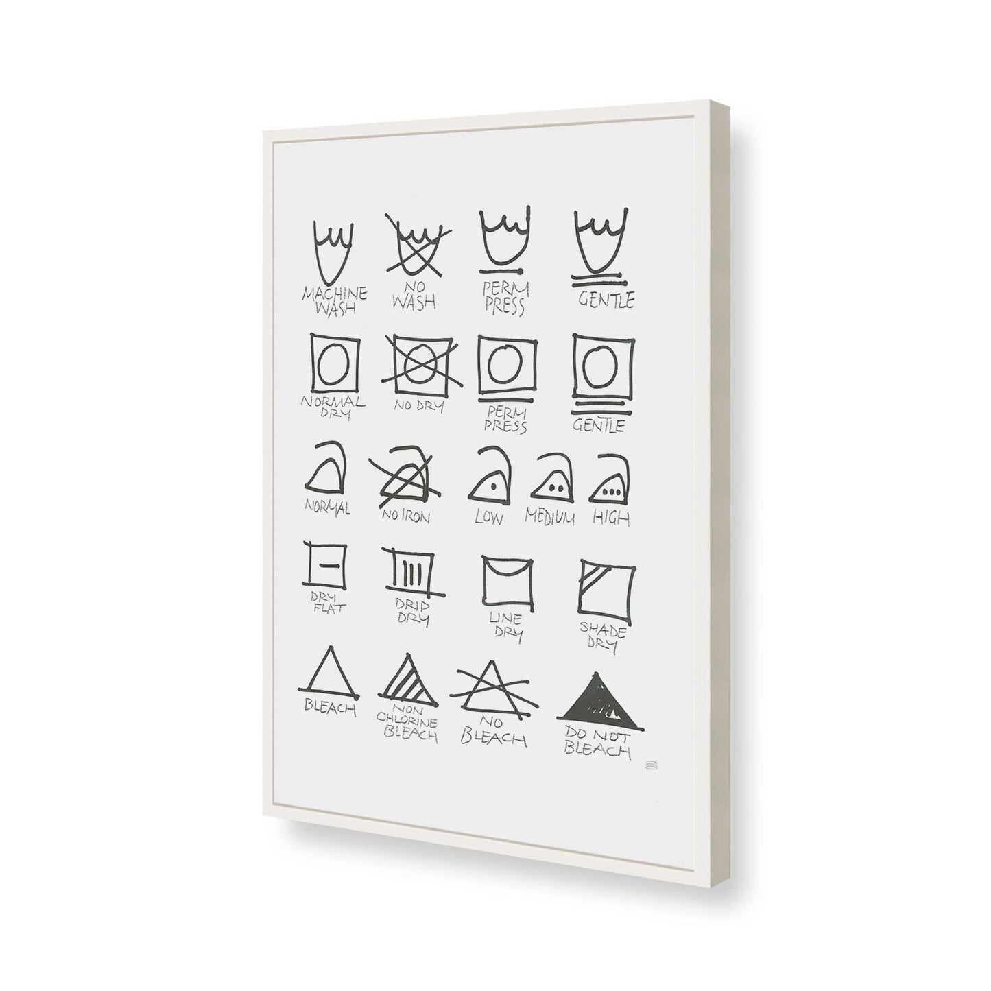 [Color:Opaque White], Picture of art in a Opaque White frame of the corner
