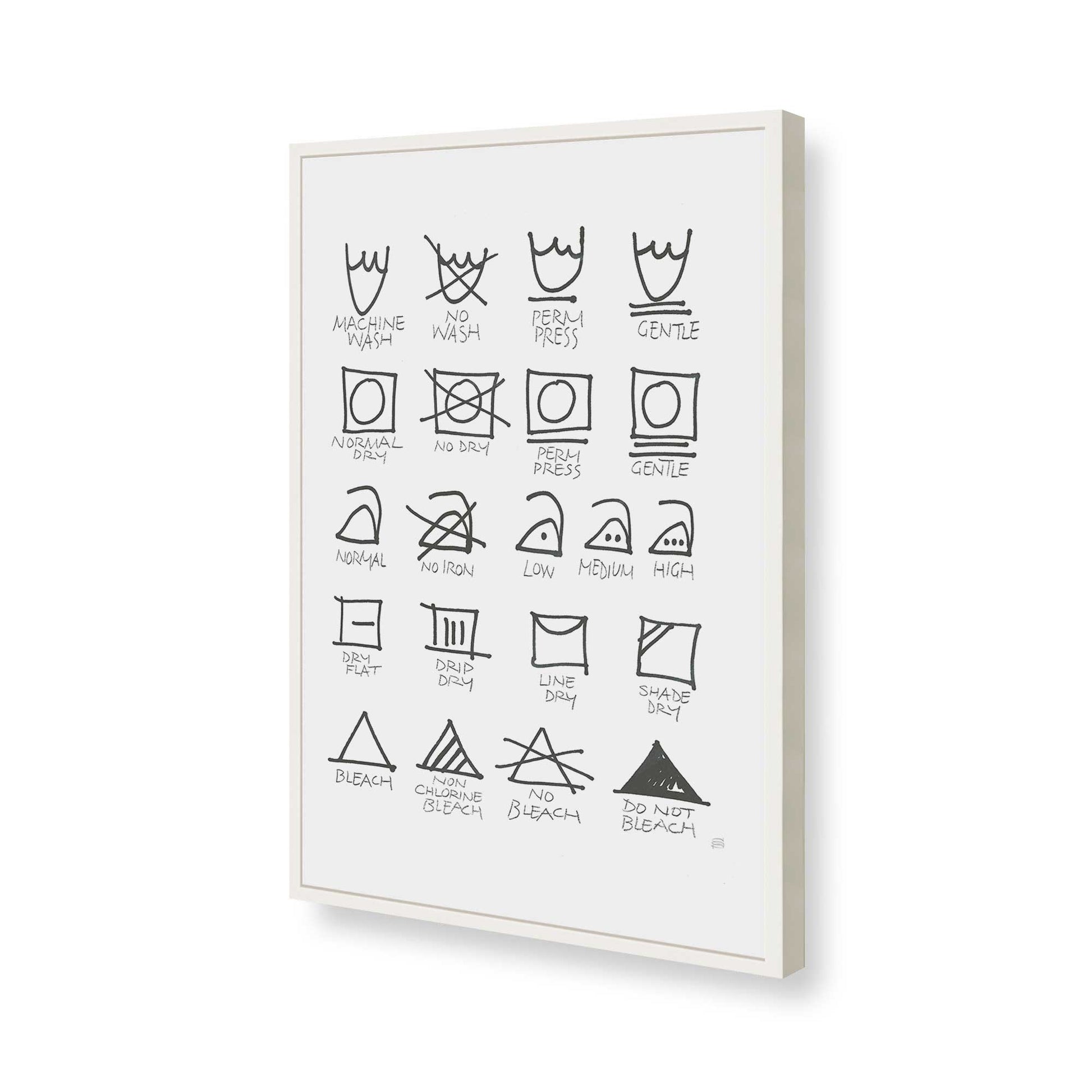 [Color:Opaque White], Picture of art in a Opaque White frame of the corner