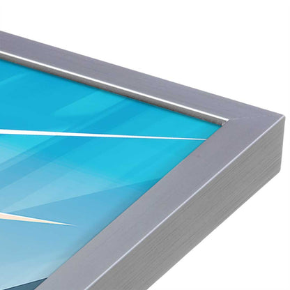 [Color:Polished Chrome], Picture of art in a Polished Chrome frame at an angle