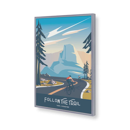 [Color:Polished Chrome], Picture of art in a Polished Chrome frame of the corner