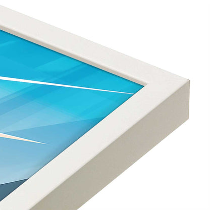 [Color:Opaque White], Picture of art in a Opaque White frame at an angle