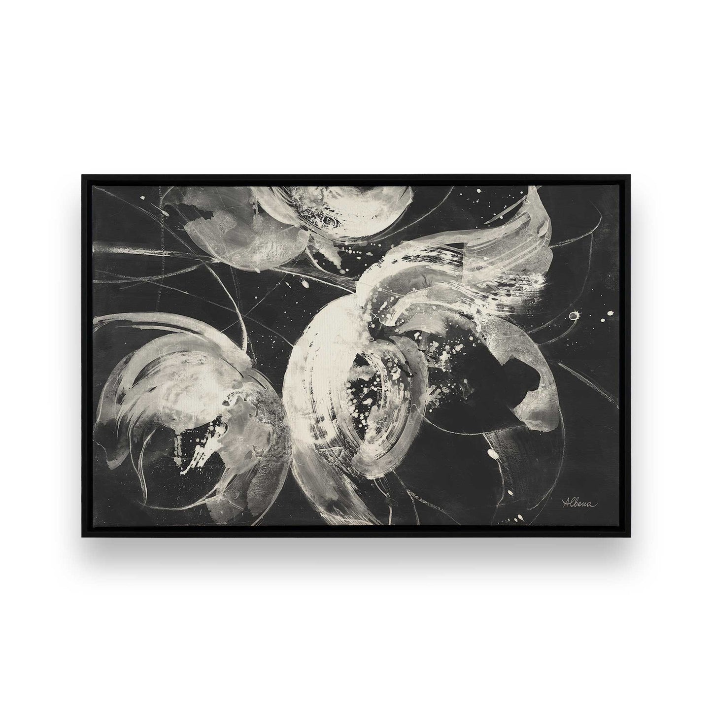 [Color:Satin Black], Picture of art in a Satin Black frame