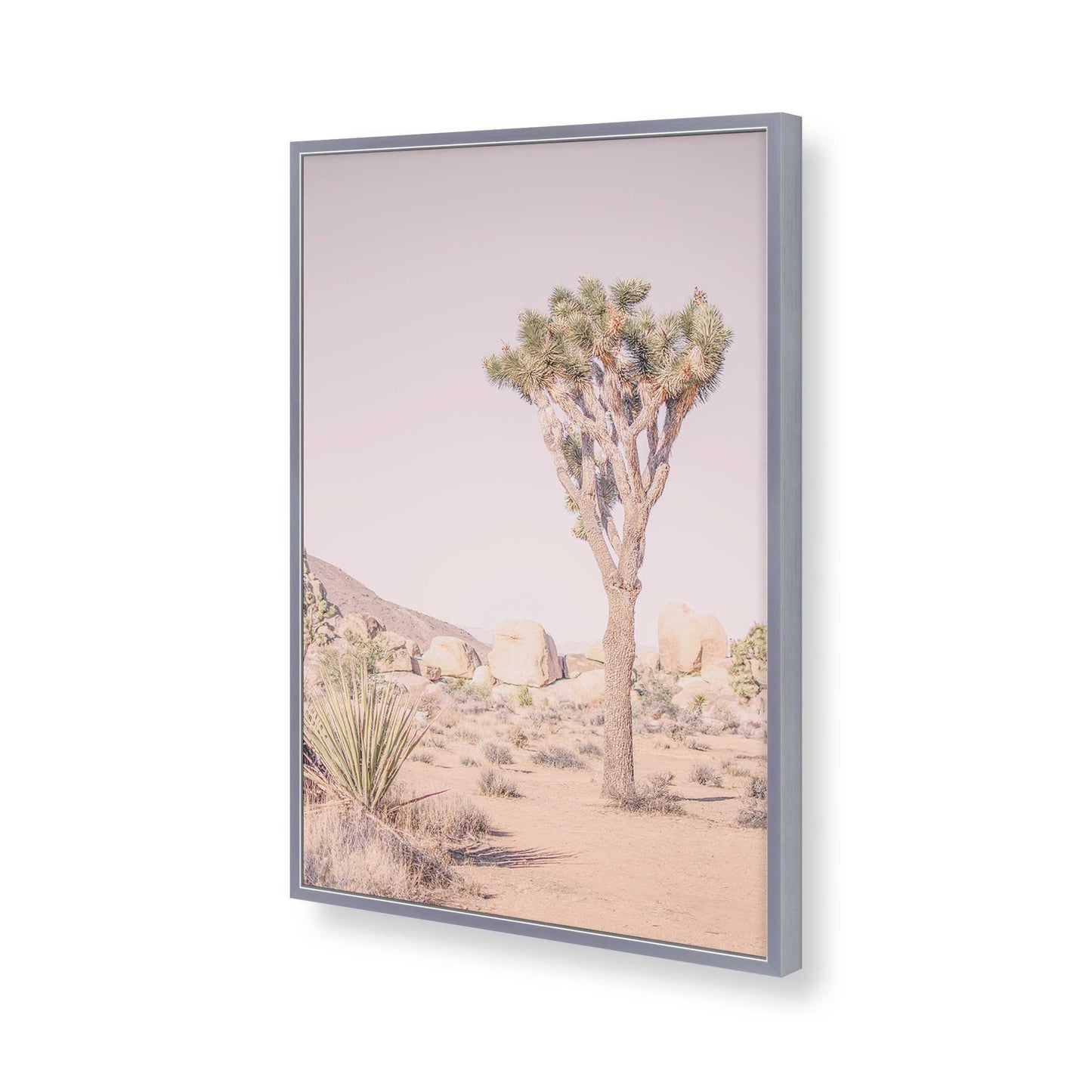 [Color:Polished Chrome], Picture of art in a Polished Chrome frame of the corner