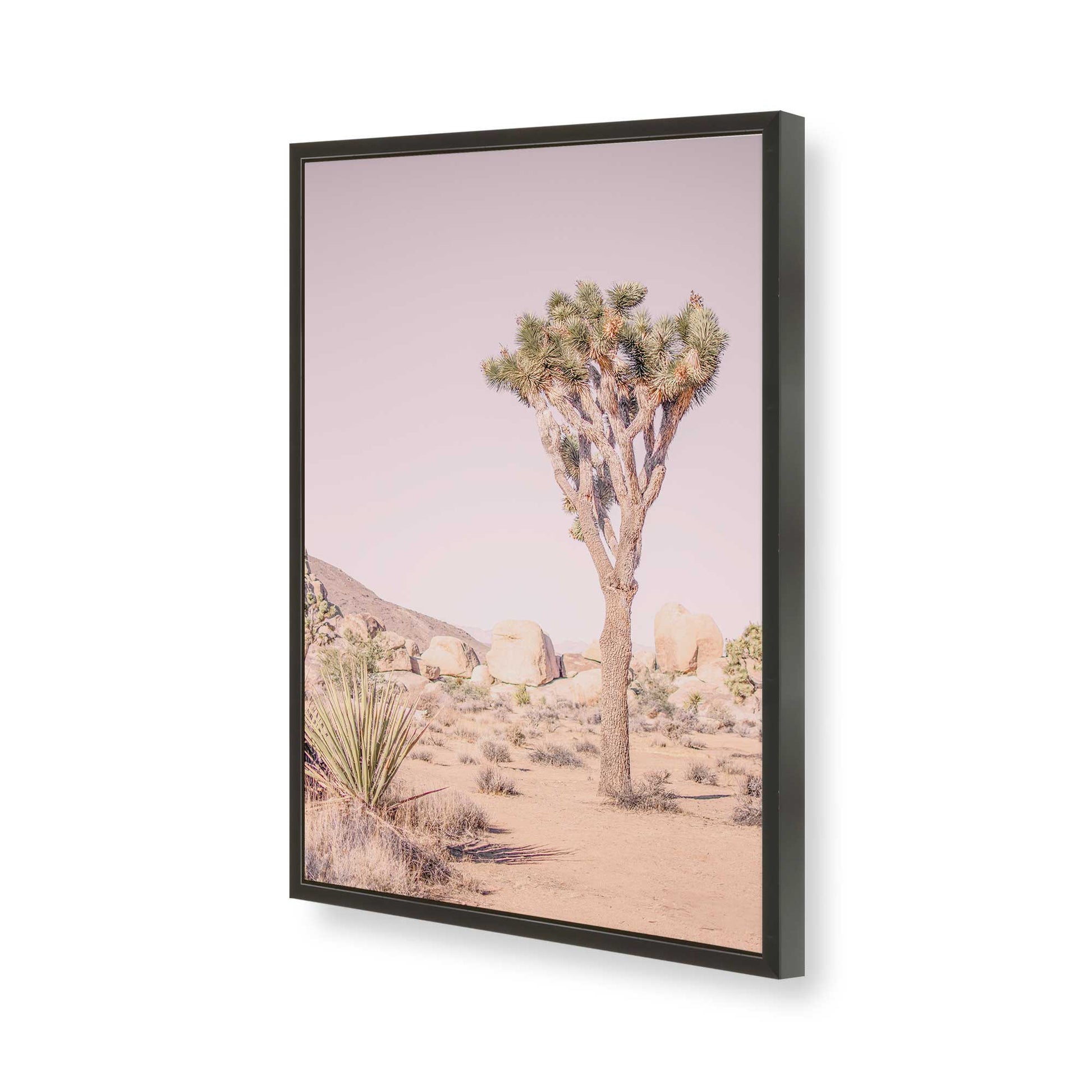 [Color:Satin Black], Picture of art in a Satin Black frame of the corner