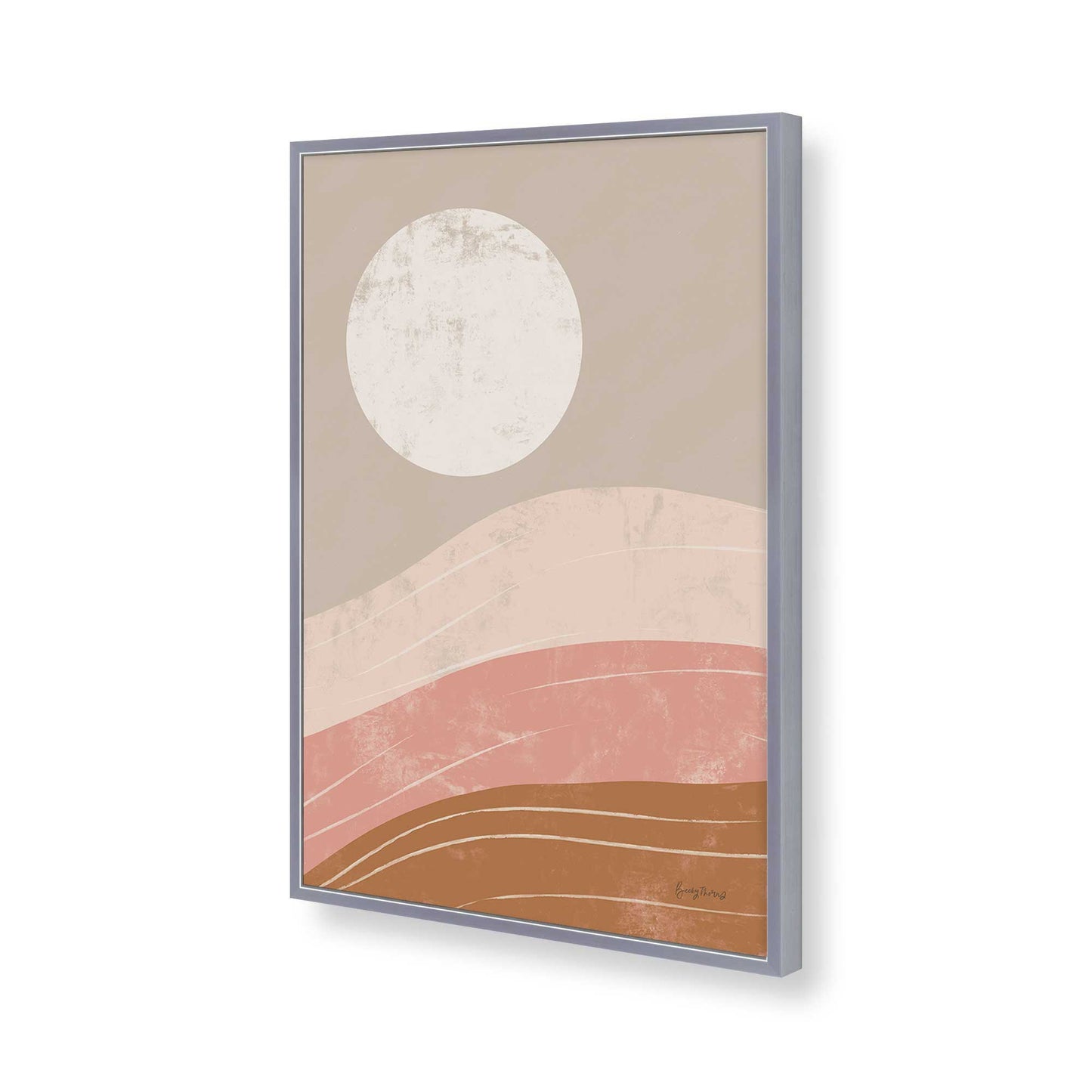 [Color:Polished Chrome], Picture of art in a Polished Chrome frame of the corner
