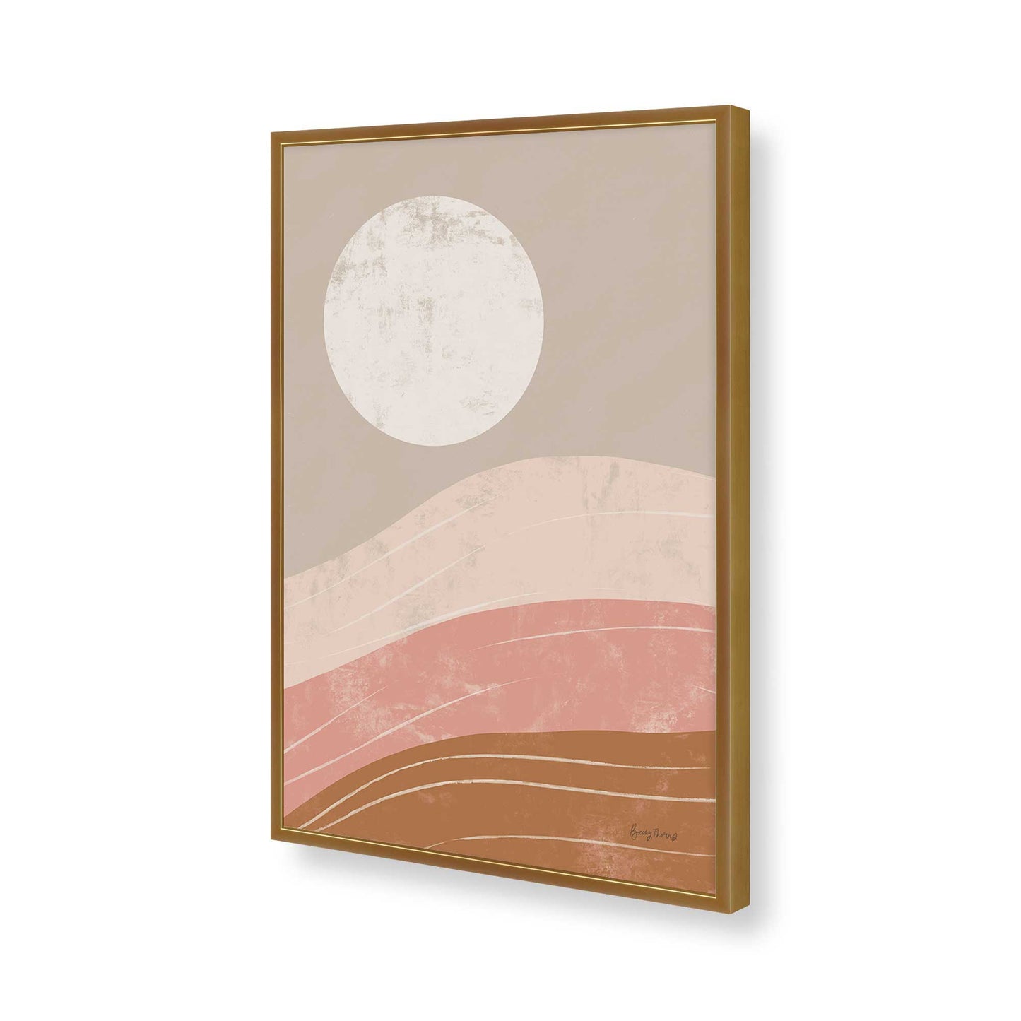 [Color:Polished Gold], Picture of art in a Polished Gold frame of the corner
