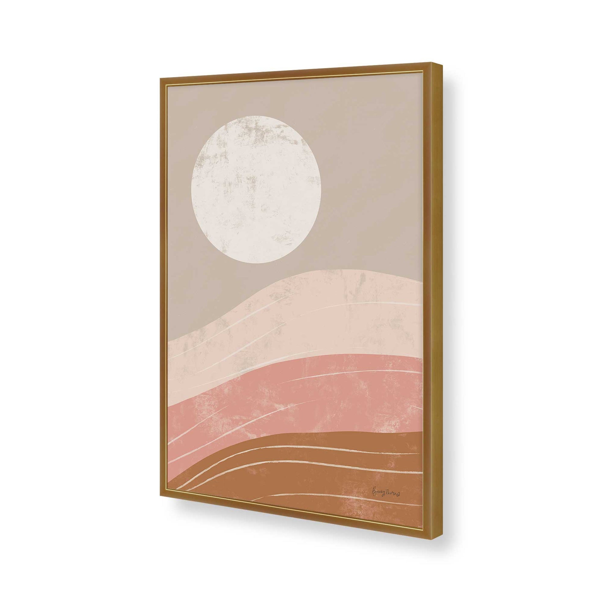 [Color:Polished Gold], Picture of art in a Polished Gold frame of the corner