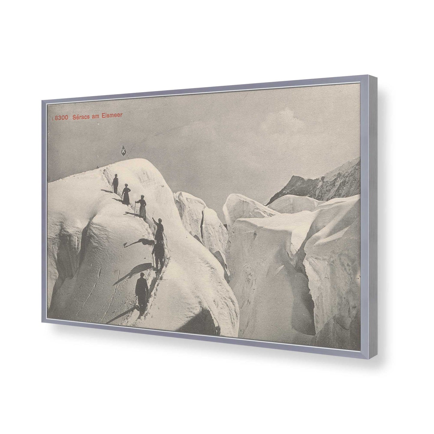 [Color:Polished Chrome], Picture of art in a Polished Chrome frame of the corner