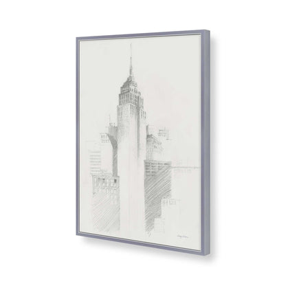 [Color:Polished Chrome], Picture of art in a Polished Chrome frame of the corner