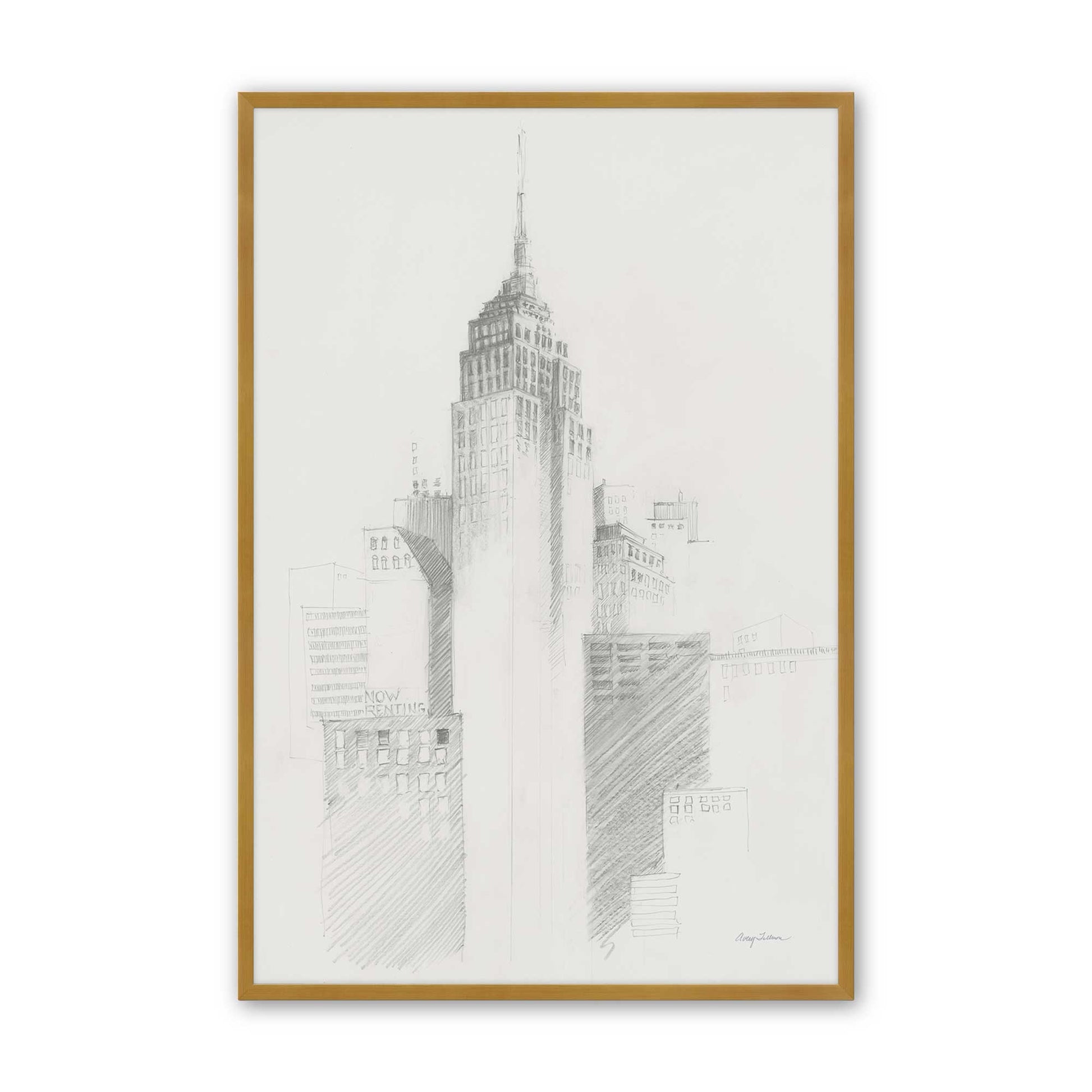 [Color:Polished Gold], Picture of art in a Polished Gold frame