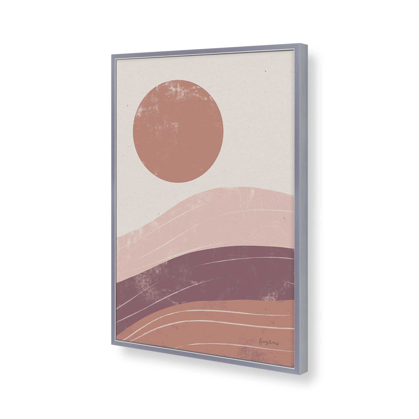 [Color:Polished Chrome], Picture of art in a Polished Chrome frame of the corner