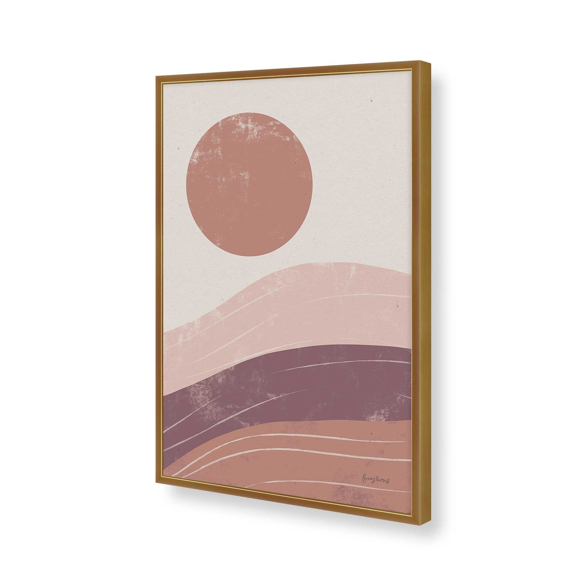 [Color:Polished Gold], Picture of art in a Polished Gold frame of the corner