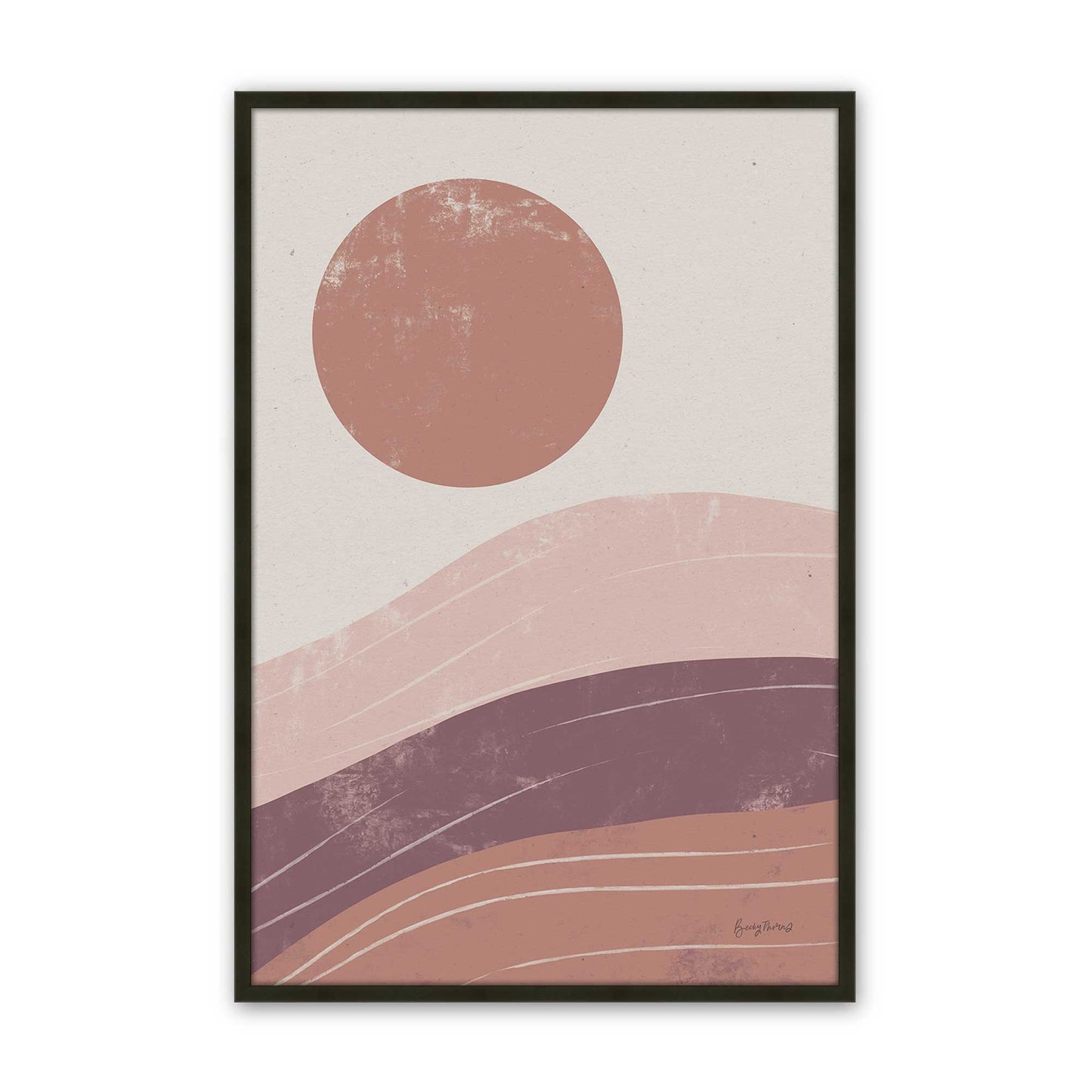[Color:Satin Black], Picture of art in a Satin Black frame