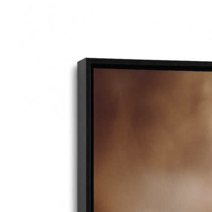 [Color:Satin Black], Picture of art in a Satin Black frame at an angle