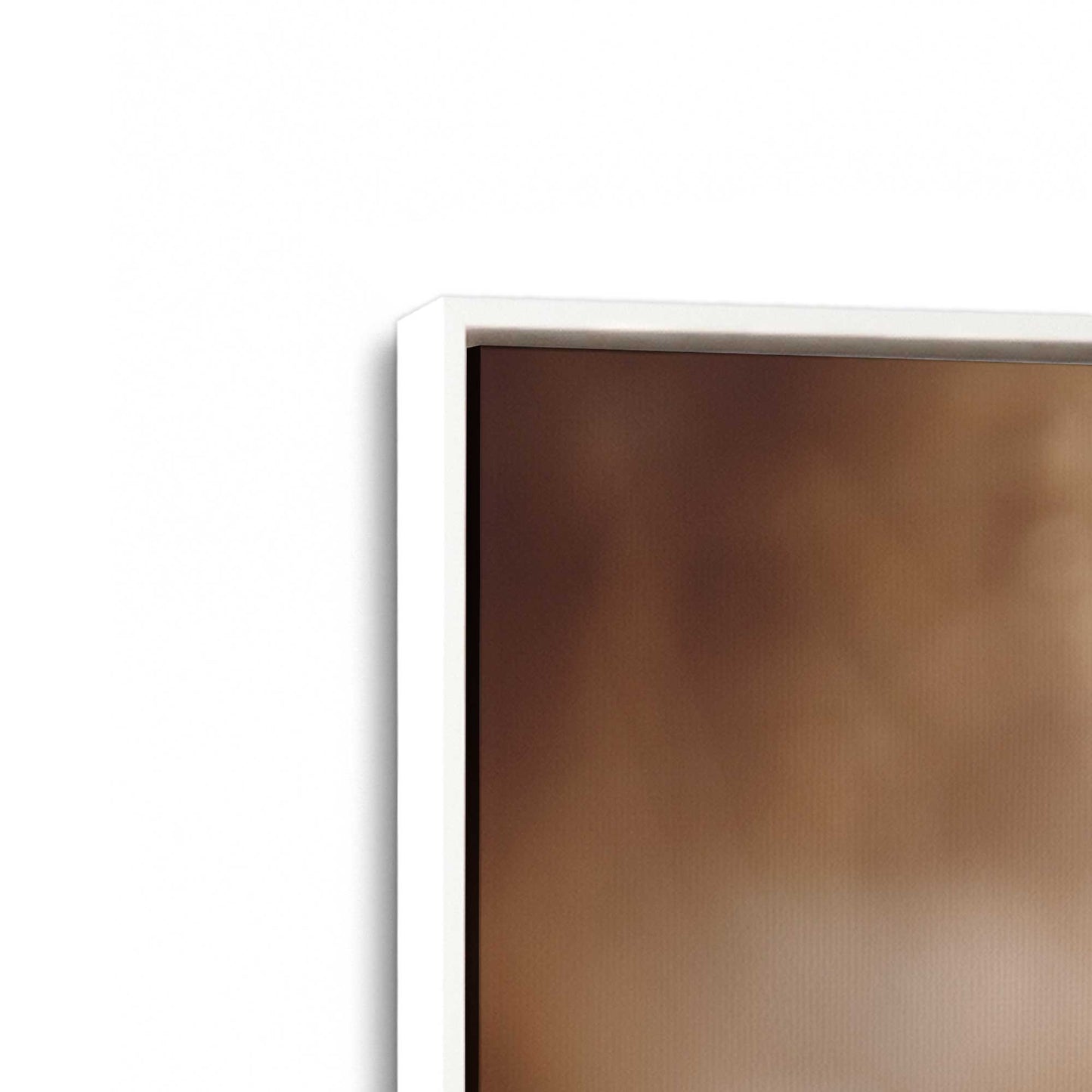 [Color:Opaque White], Picture of art in a White frame at an angle