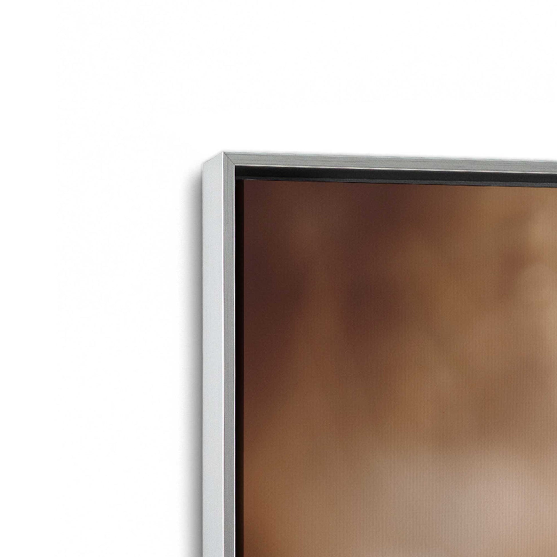 [Color:Polished Chrome], Picture of art in a Polished Chrome frame at an angle