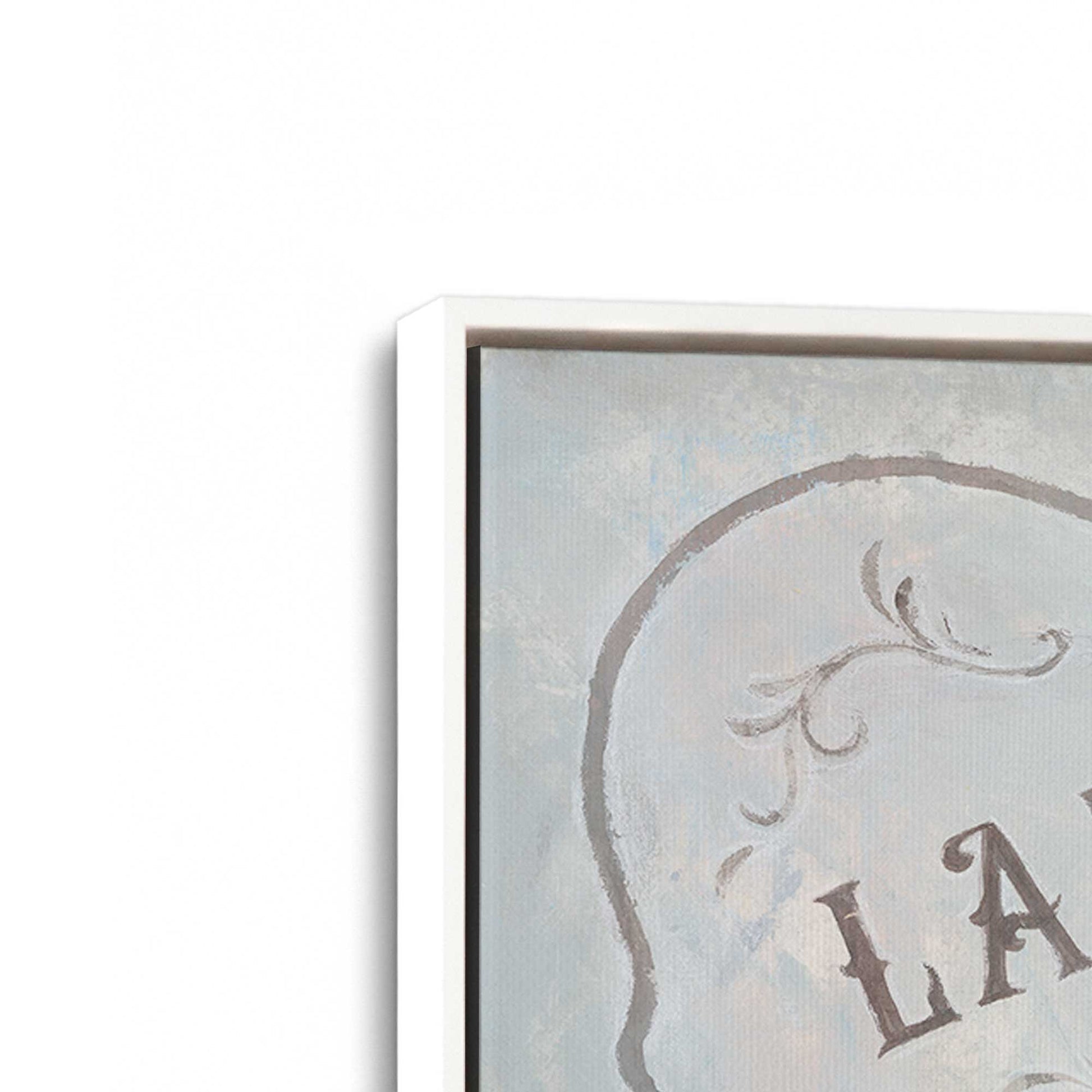 [Color:Opaque White], Picture of art in a White frame at an angle