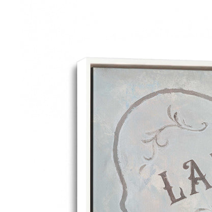 [Color:Opaque White], Picture of art in a White frame at an angle